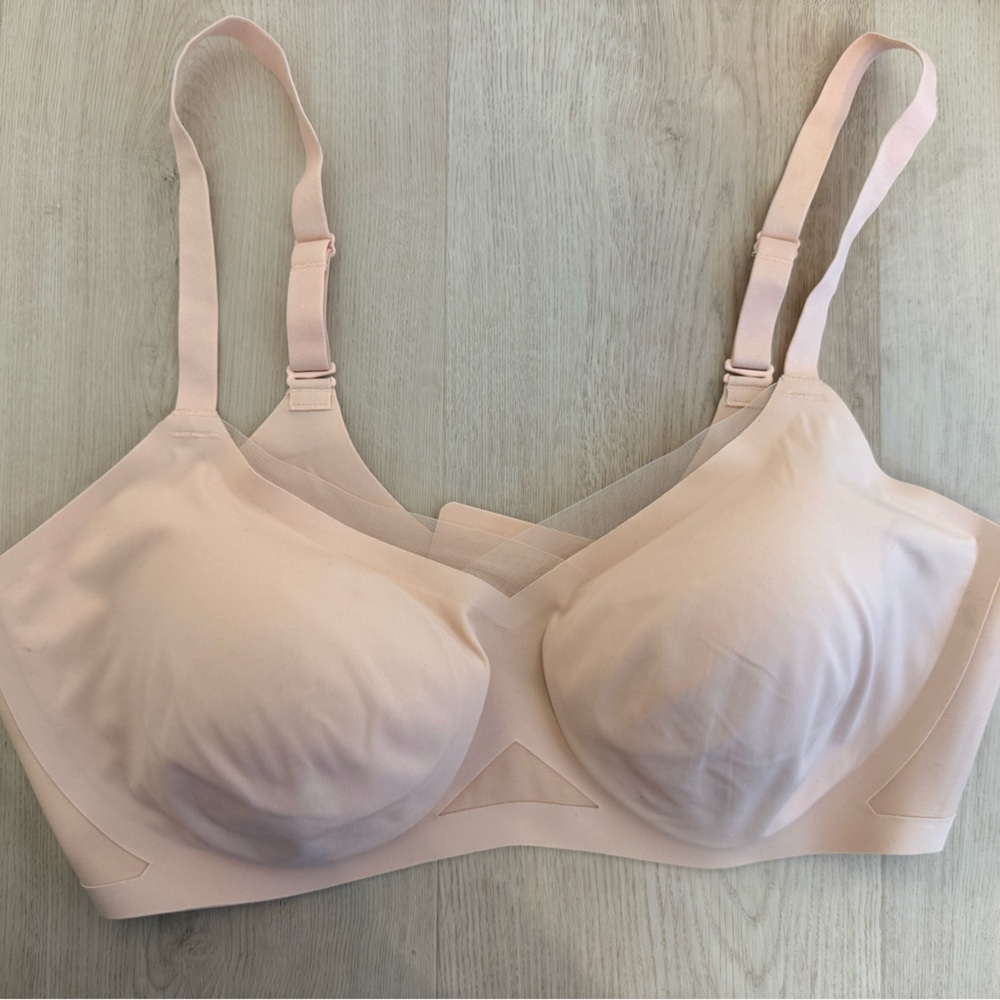 Honeylove crossover bra in blush